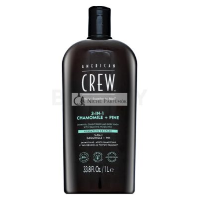 American Crew 3-in-1 Chamolie + Pine sampon, kondicionáló és tusfürdő 1000 ml