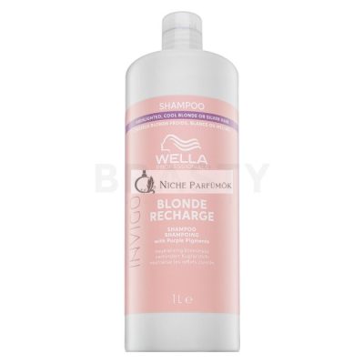 Wella Professionals Invigo Blonde Recharge Shampoo sampon sárga árnyalat ellen 1000 ml