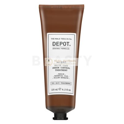 Depot No. 207 White Clay Sebum Control Treatment erősítő maszk bőrirritáció ellen 125 ml