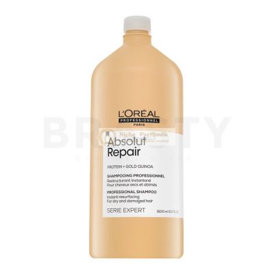 L'Oréal Professionnel Série Expert Absolut Repair Gold Quinoa + Protein Shampoo tápláló sampon nagyon sérült hajra 1500 ml