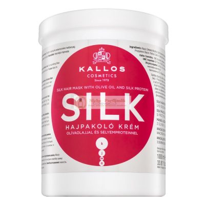 Kallos Silk Hair Mask hajsimító maszk durva és rakoncátlan hajra 1000 ml