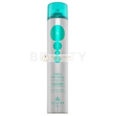 Kallos Keratin Hair Spray Extra Strong Hold extra erős hajlakk keratinnal 750 ml