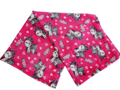 Plüss babatakaró 75x100 cm - unikornis mintával