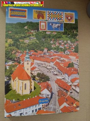 Füzet, A4, kockás, LIPAMILL A/4 40 lapos Postcard (A/4) (87-32) (87-40)