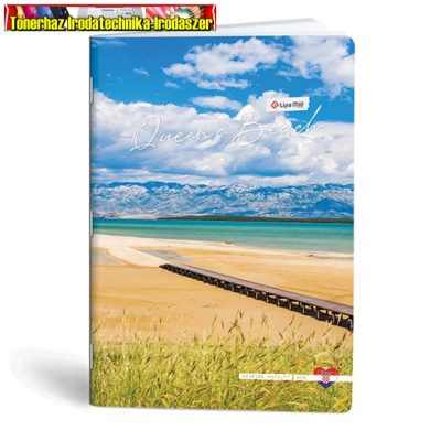 Füzet, A4, vonalas, LIPAMILL A/4 40 lapos Postcard (A/4) (81-32) (81-40)