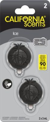 California Scents mini diffúzer ICE 2 db-os autóillatosító 3 ml (4 db/doboz, 24/karton)