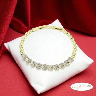 14K Gold Filled kristályos karkötő - Erica