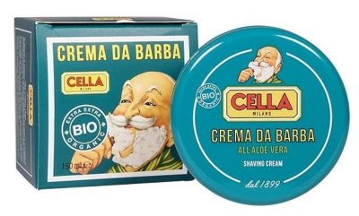 Cella Milano Shaving Cream Bio Aloe Vera borotválkozási szappan, 150 ml