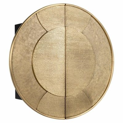 Richmond Bowie Fali Szekrény MDF Arany Kör Ajtóval