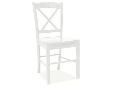 CD-56 Klasszikus Fa Étkezőszék Fehér X-háttámlával