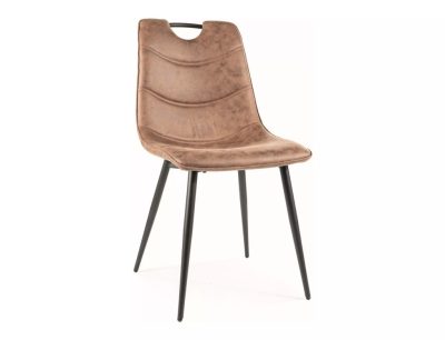 Aloe Mikroszálas Étkezőszék Barna Fogantyús