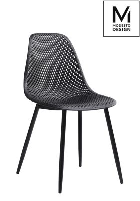 Modesto TIVO Perforált Polipropilén Szék Fekete