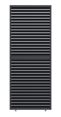 Rojaplast bioklimatikus pergolához vízszintes, zárható - mozgatható alumínium árnyékpanel ANTRACIT - 1 méter (kiegészítő)