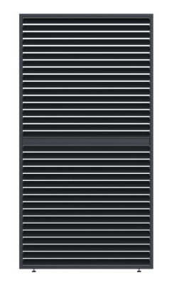 Rojaplast bioklimatikus pergolához vízszintes, zárható - mozgatható alumínium árnyékpanel ANTRACIT - 1,3 méter (kiegészítő)