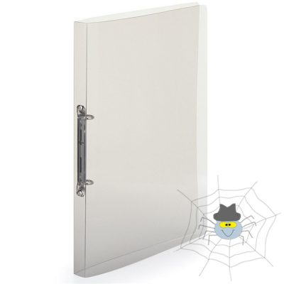  PP Gyűrűskönyv A4, 2 gyűrűs 2cm gerinc áttetsző - füst