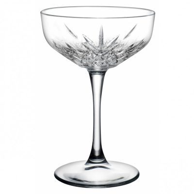 Timeless pezsgős kehely, metszett, 255 ml, üveg, 6 db-os csomag