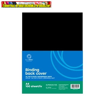 Bluering hátlap matt karton fekete 100 lap/cs 230gr/m2