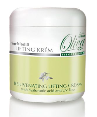 Lady Stella Oliva rejuvenációs ráncfeltöltő lifting krém hyaluronsavval UV-szűrővel, 250 ml
