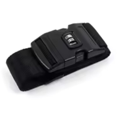 Fekete számzáras biztonsági bőröndpánt