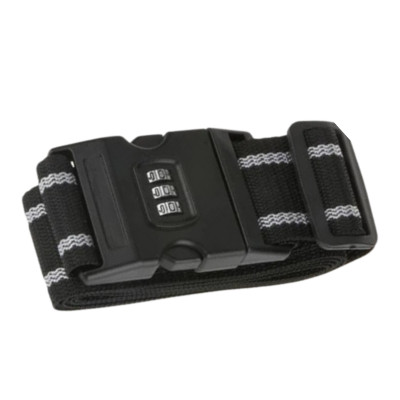 Fekete-szürke számzáras biztonsági bőröndpánt