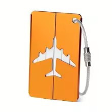 Sárga alumínium poggyászcímke bőröndcímke