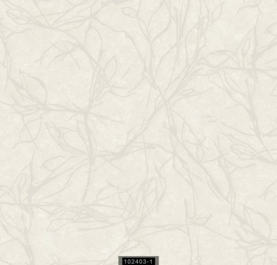 Vira - Absztrakt fehér ezüst virágok 102403-1