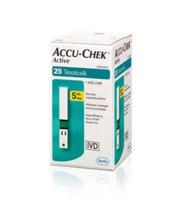 Accu-Chek Active vércukor tesztcsík 25 db/doboz