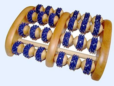 Fa talpmasszírozó két lábas 4 x 6 görgős 