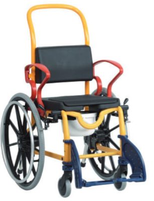 Augsburg gyerek zuhanyzószék és szoba WC, 24" kerékkel önhajtós