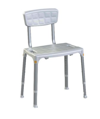 Állítható magasságú háttámlás zuhanyszék téglalap alakú ülőlappal "Prime" 805516