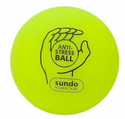 Antistressz labda 75 mm sárga