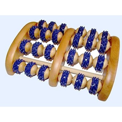 Fa talpmasszírozó két lábas 4 x 6 görgős 