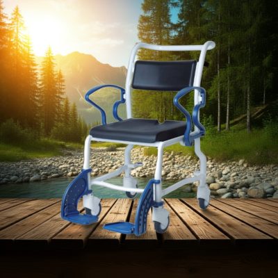 Oslo zuhanyszék és transport betegszállító kerekesszék 150 kg