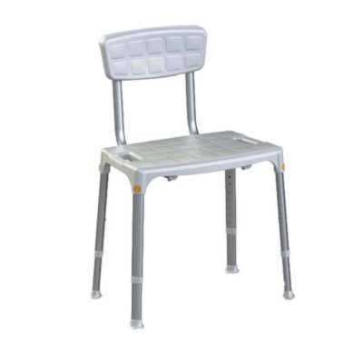 Állítható magasságú háttámlás zuhanyszék téglalap alakú ülőlappal "Prime" 805516