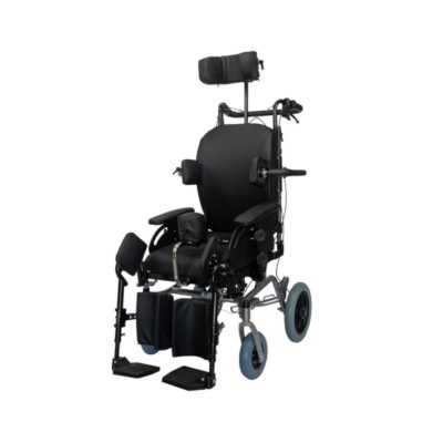 DIONE II Komfort kerekesszék párnázott üléssel dönthető háttámasszal 12" kerékkel 803401