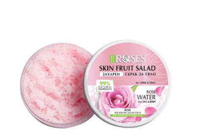 Nature of Agiva Roses Skin Fruit Salad 2:1 Cukros bőrradír arca és testre Rózsa kivonattal, 200 ml