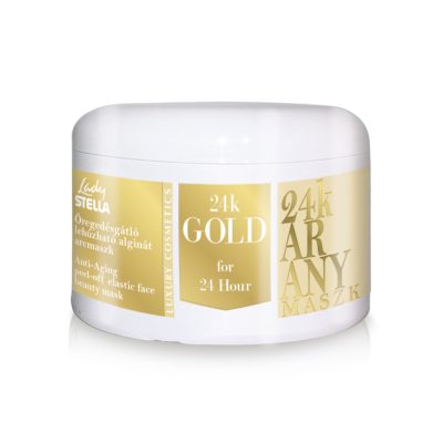 Lady Stella Nature 24K Gold öregedésgátló lehúzható alginát arcmaszk, 100 g