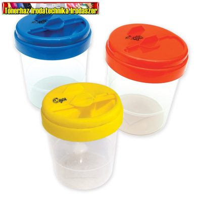 Ecsetmosó pohár AJDA (ecsettál) elhúzható fedéllel