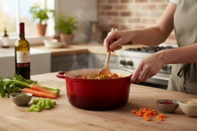 Öntöttvas lábas zománc bevonattal 3,8 literes, 24x12 cm - Német minőség