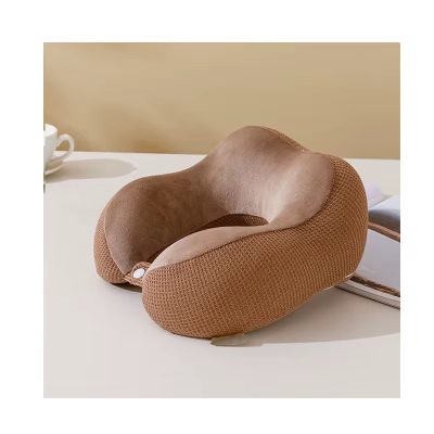 Necked barna memóriahabos nyakpárna