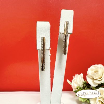  18K Gold Filled, kapcsos fülbevaló kristályokkal- Helga