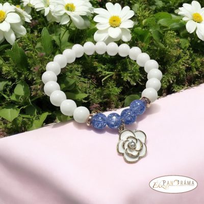 Ásványkő Karkötő Jade - blue 8 mm