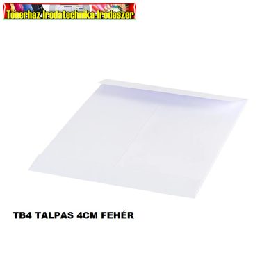 TB/4-es redős-talpas, 40 mm talp szilikonos tasak,250db/dob FEHÉR kraft papír, (TB4)