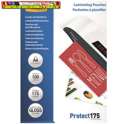 Fellowes lamináló fólia A/4 2x175 mic. 100 db/csom. Fényes (53087)(A4)