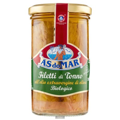 Asdomar tonhalfilé bio olivaolajban, 250g