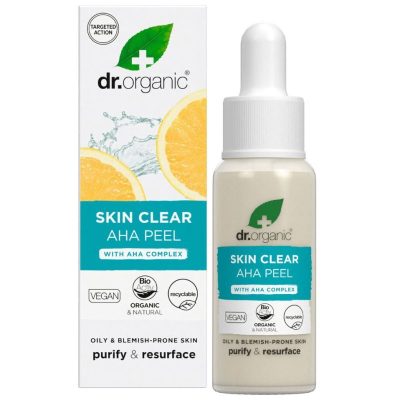 Dr Organic Skin Clear hámlasztó AHA-komplex-szel, 30 ml