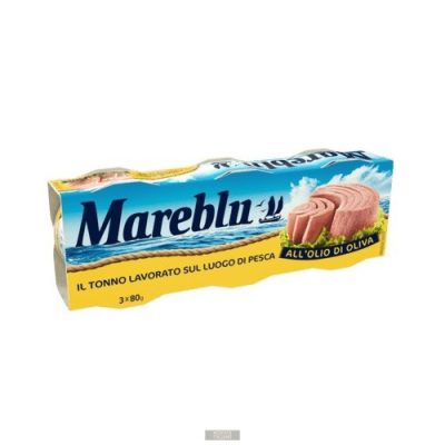 Mareblu tonhal olivaolajban, 3x80g