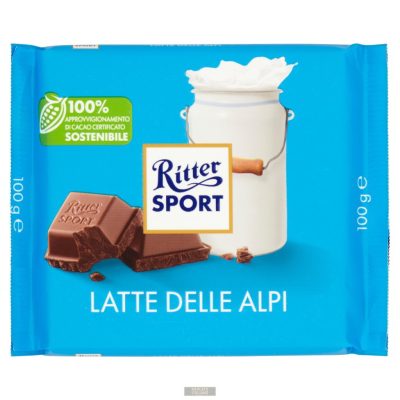 Ritter alpesi tejes csokoládé, 100g
