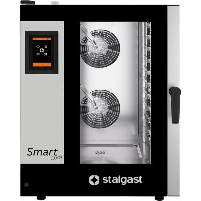 Kombinált gőzölős sütő, STALGAST SmartCook, érintőképernyős, 11xGN1/1, P 18,5 kW