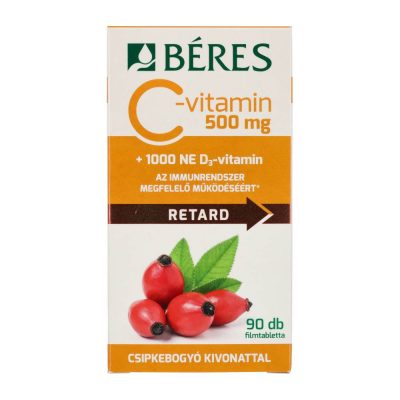 BÉRES C-VITAMIN 500MG+D3 1000NE RET.TBL